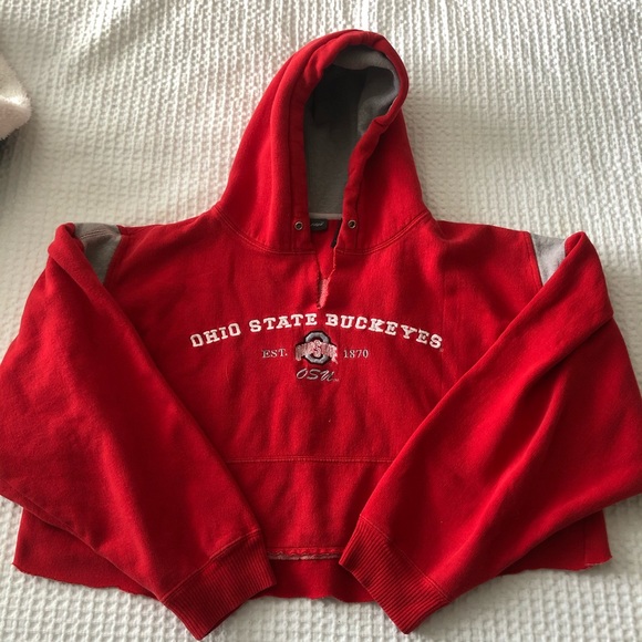 Pro Edge Tops - CROPPED OSU HOODIE